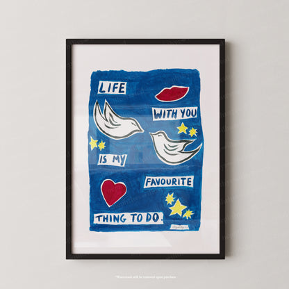 Life with You Print