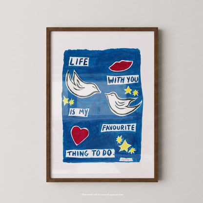 Life with You Print