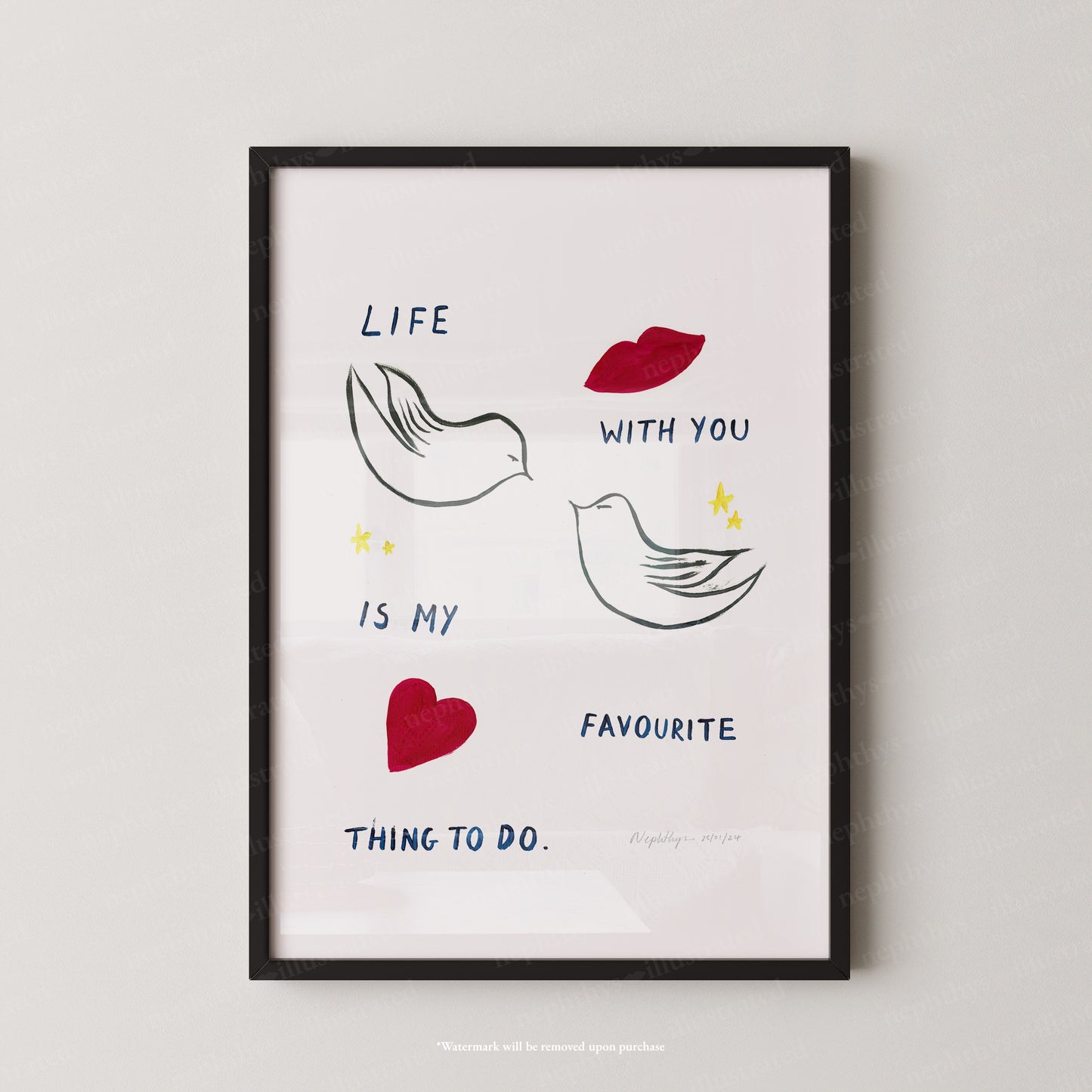 Life with You Print