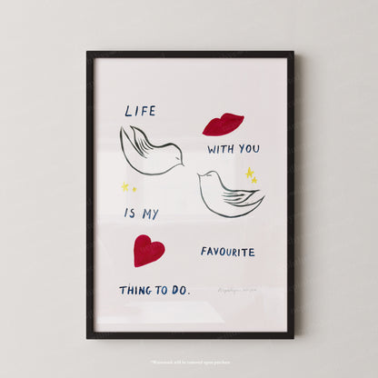 Life with You Print
