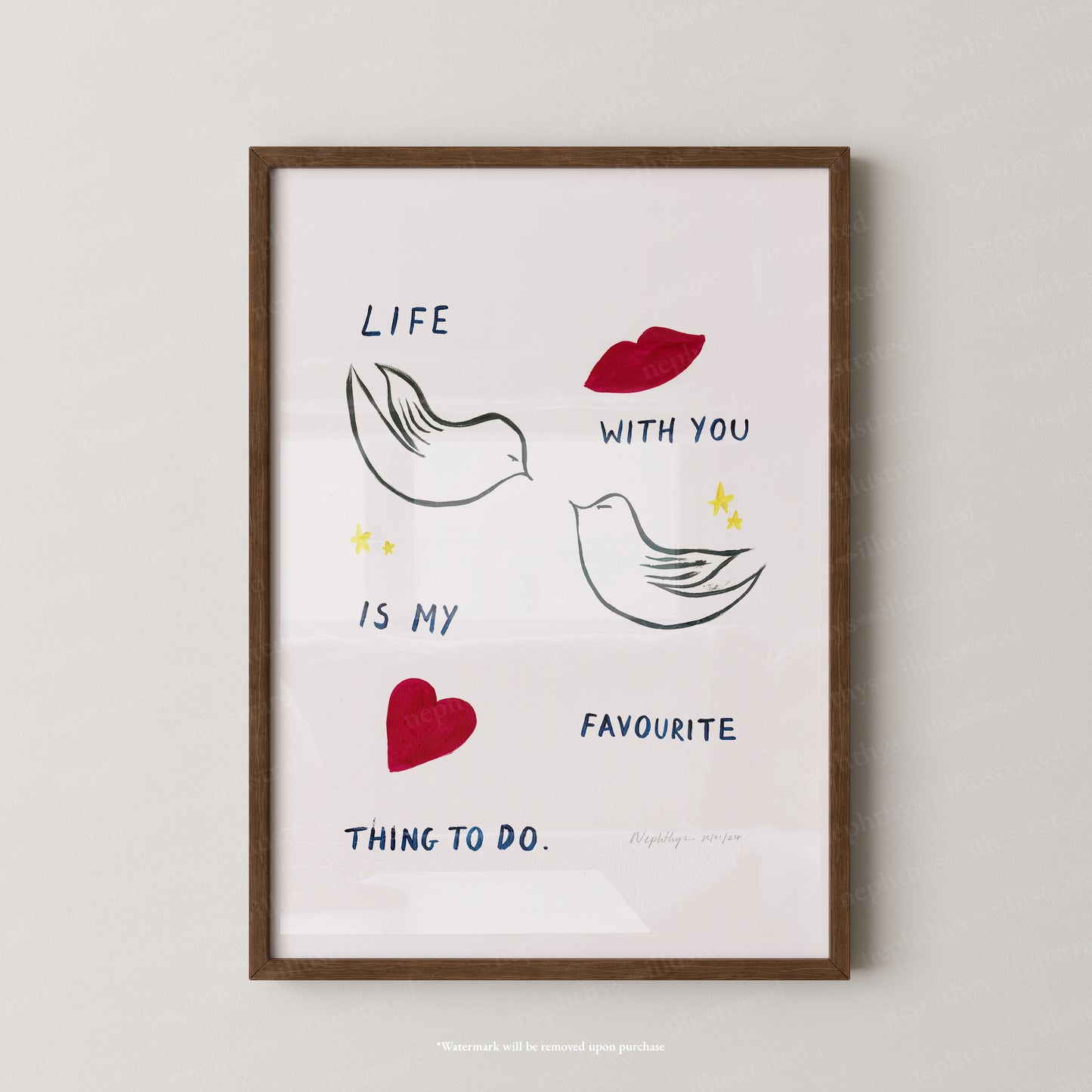 Life with You Print