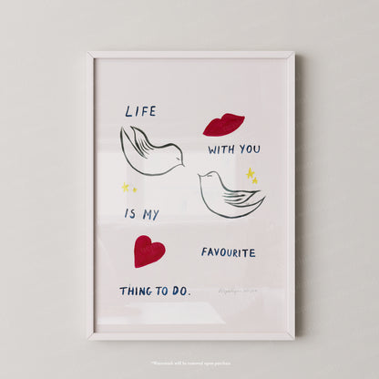 Life with You Print