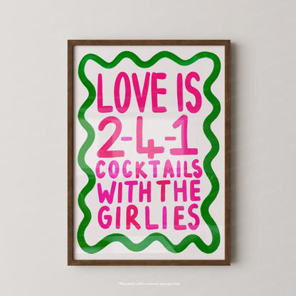 Love is 2-4-1 cocktails