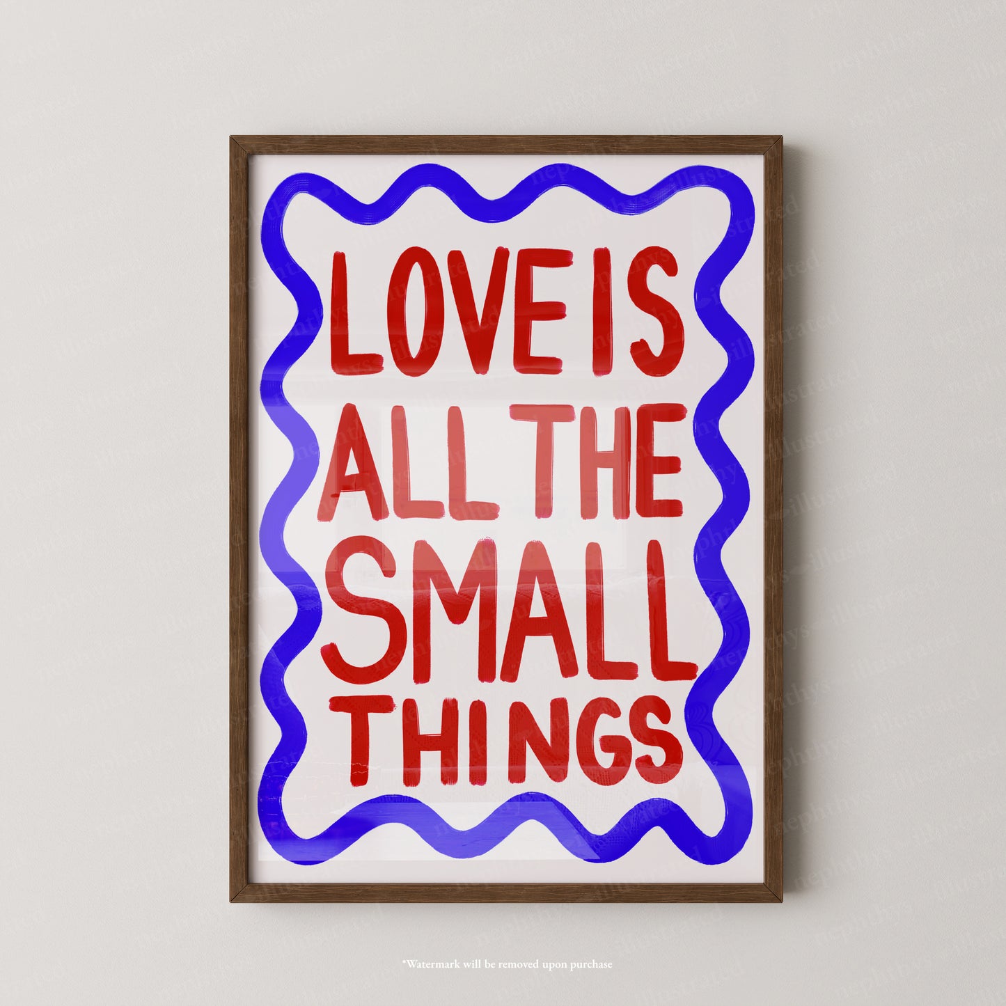 Love is all the small things