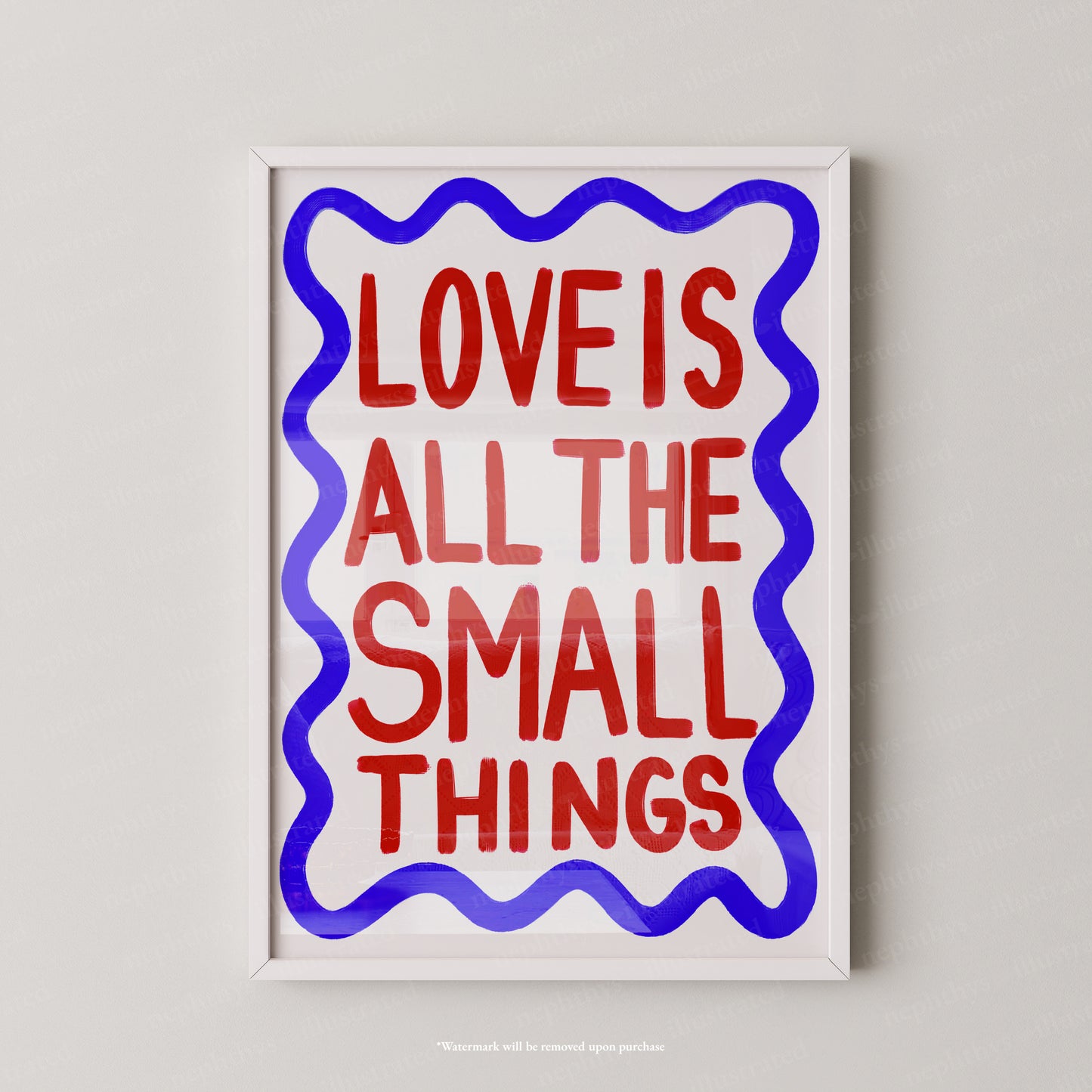 Love is all the small things