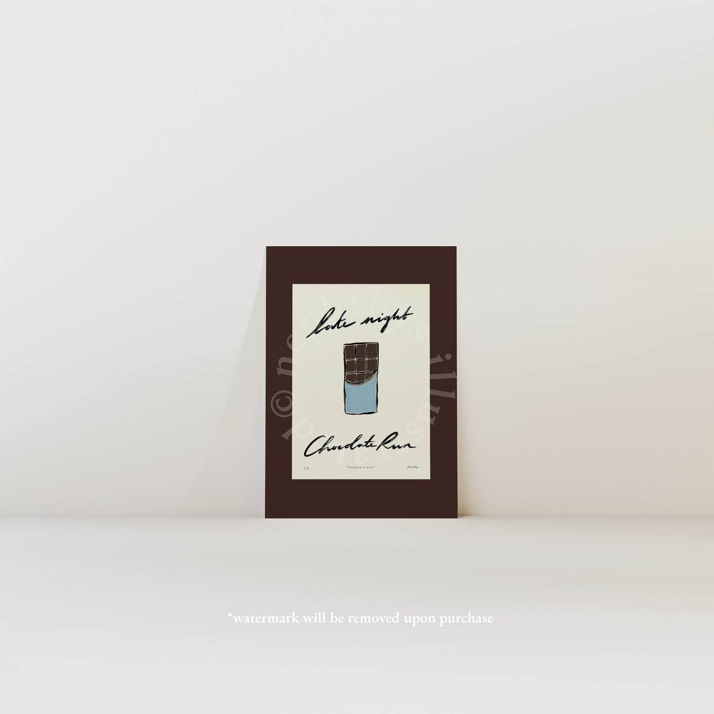 Late Night Chocolate Run Print