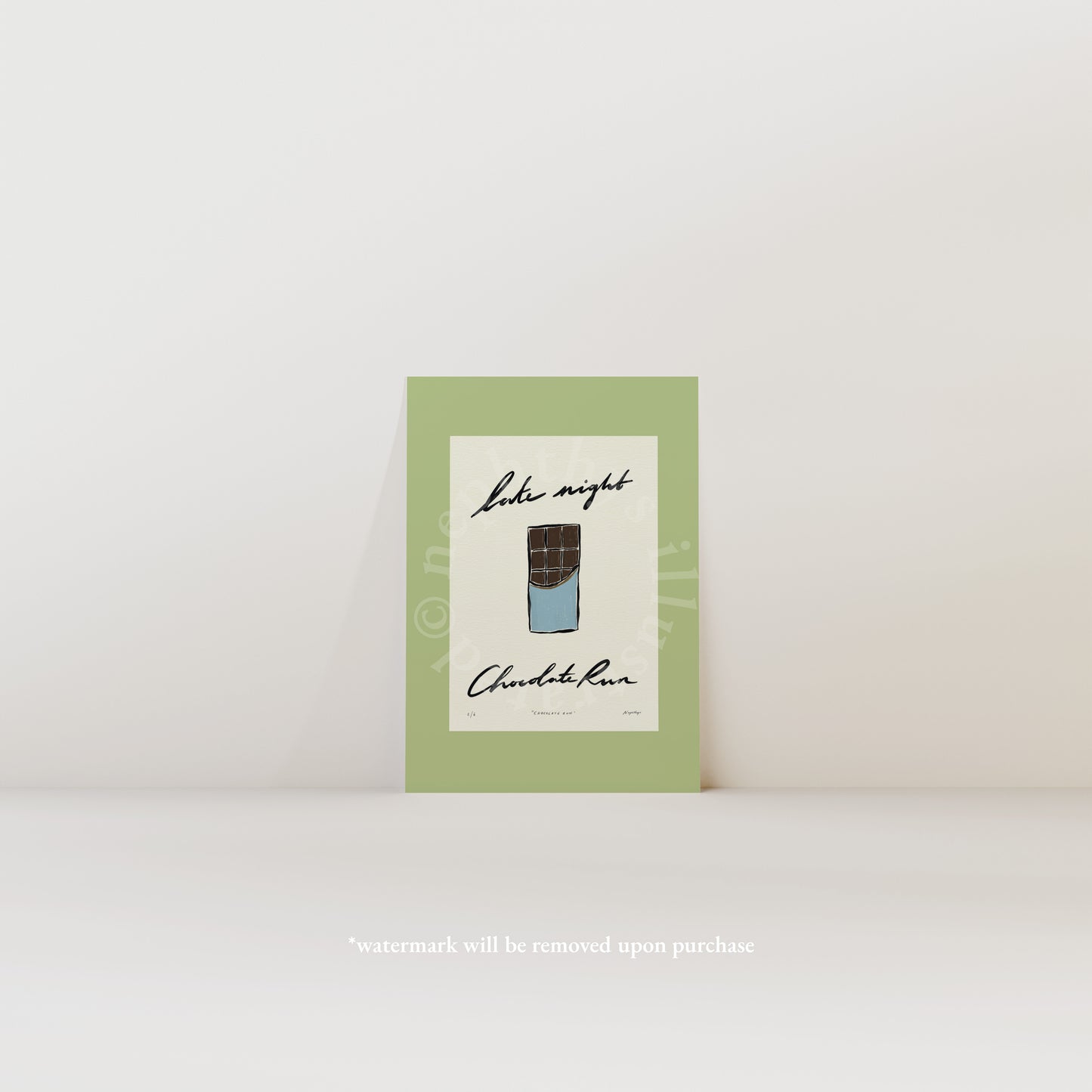 Late Night Chocolate Run Print