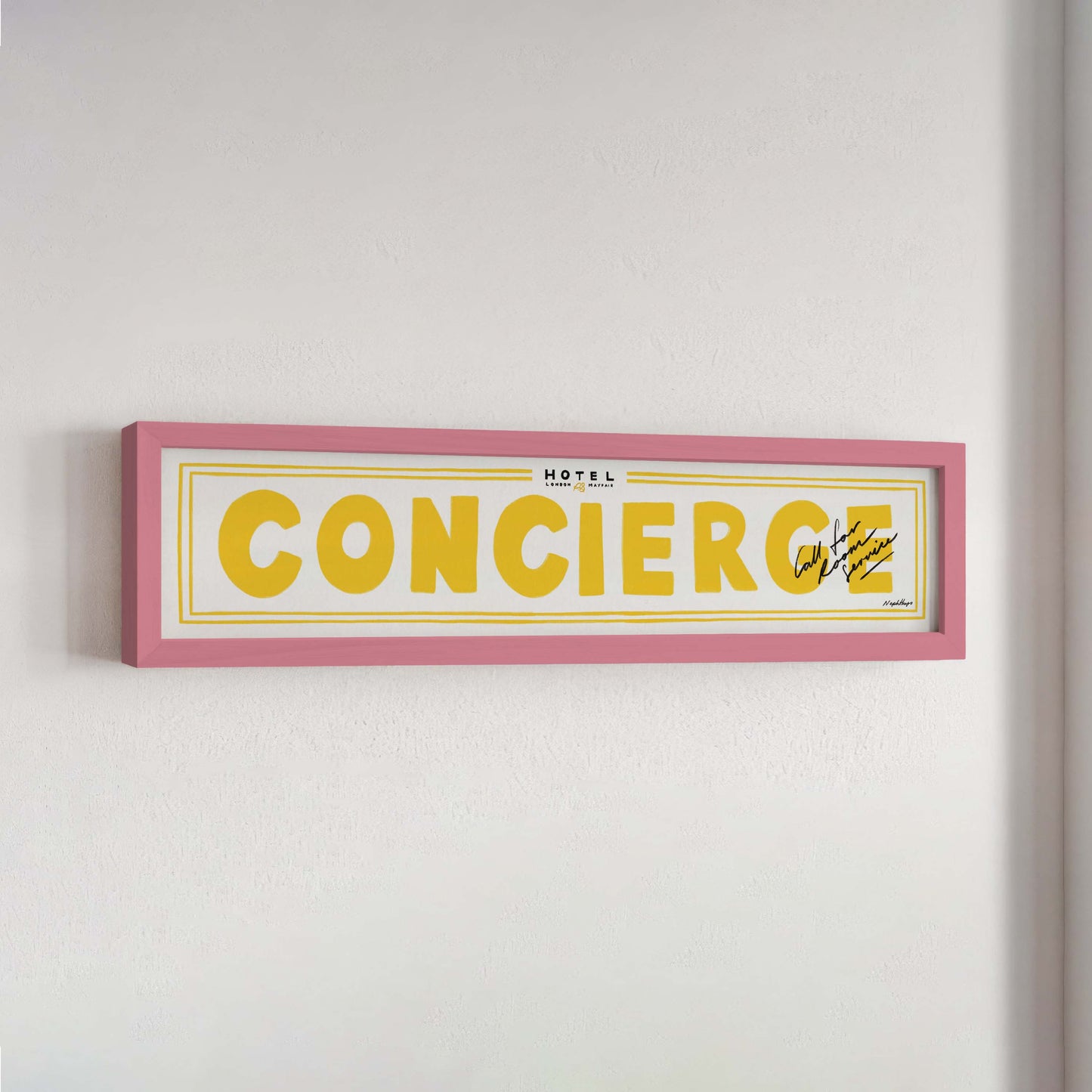 Concierge Panoramic Framed Print