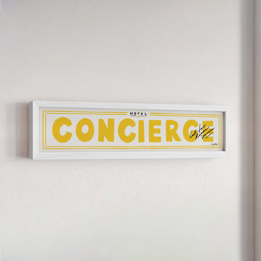 Concierge Panoramic Framed Print