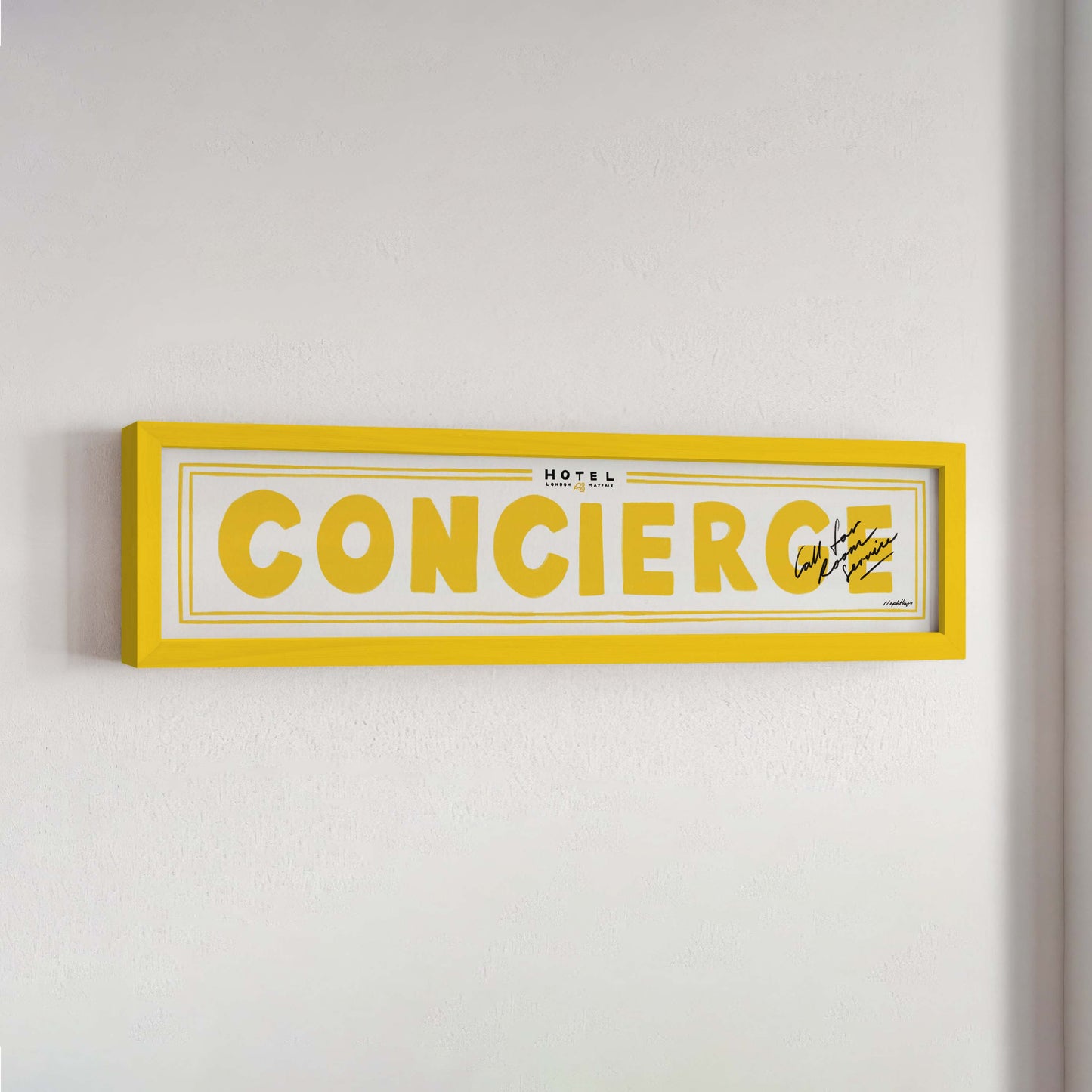 Concierge Panoramic Framed Print