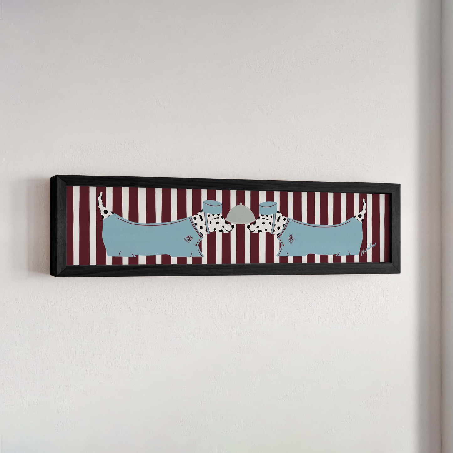 Dalmatian Panoramic Framed Print