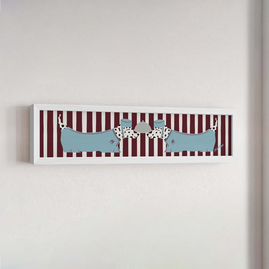 Dalmatian Panoramic Framed Print