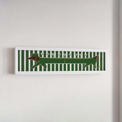 Dachshund Panoramic Framed Print