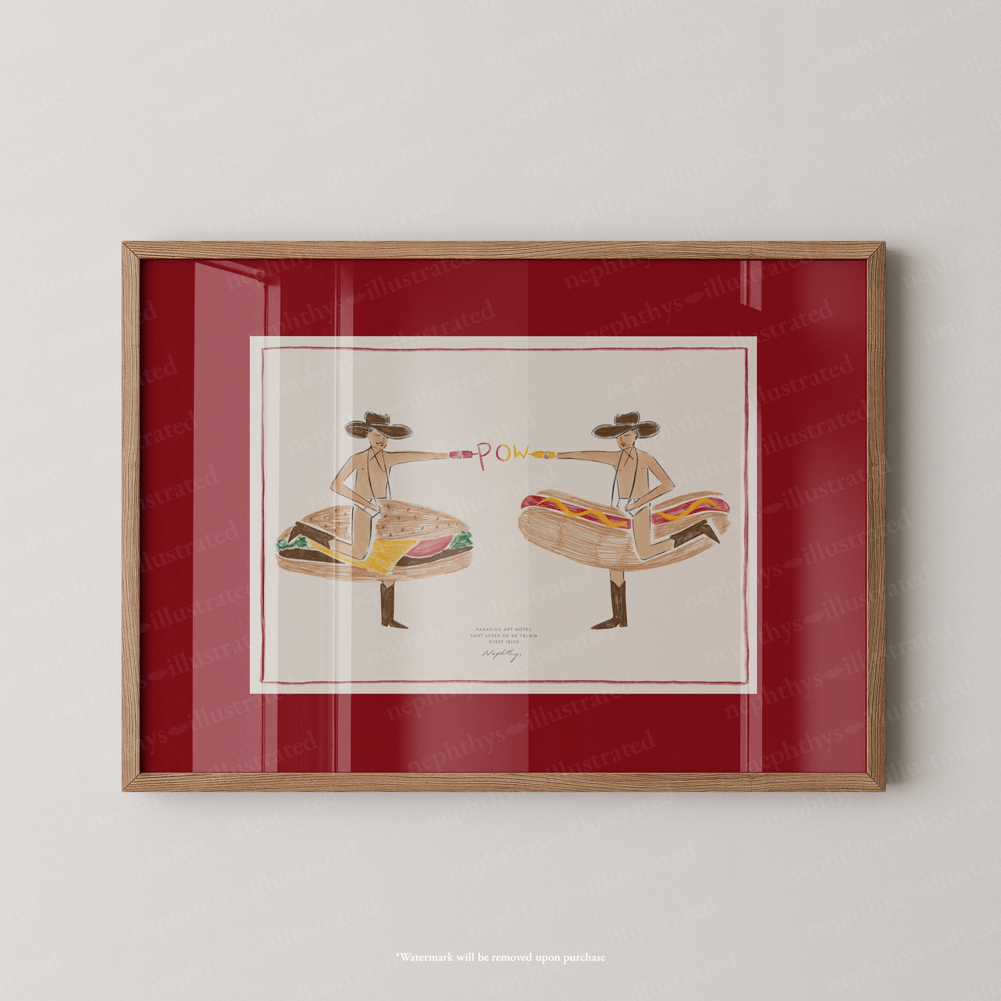 Fast Food Cowboys Print - More Colours Available