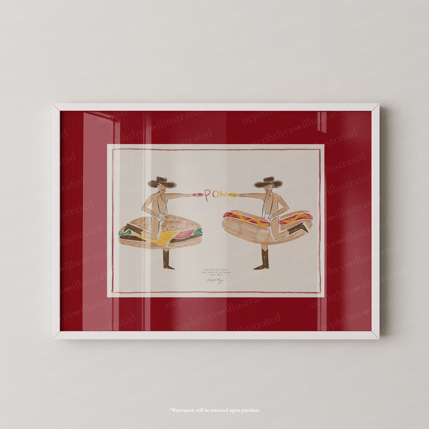 Fast Food Cowboys Print - More Colours Available