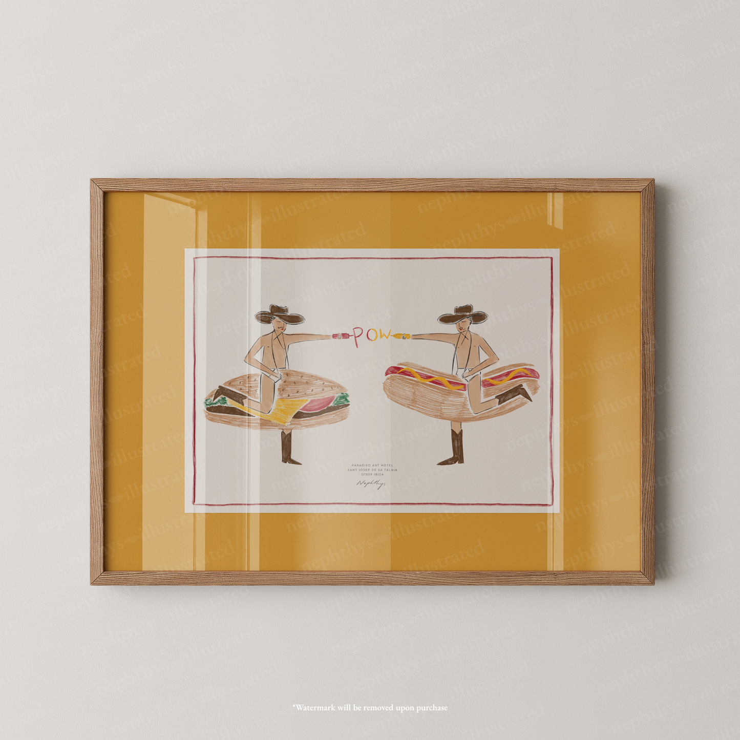 Fast Food Cowboys Print - More Colours Available