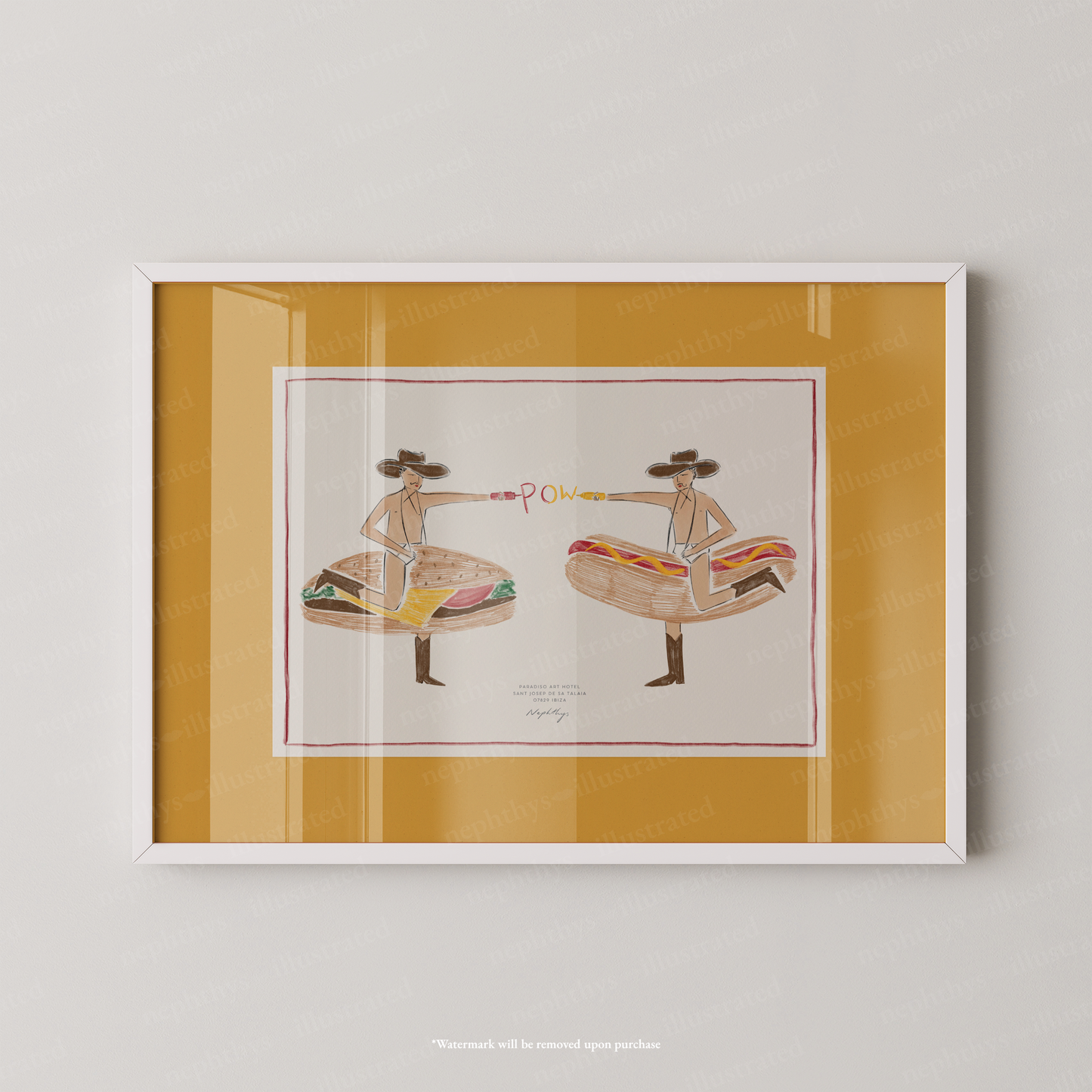 Fast Food Cowboys Print - More Colours Available