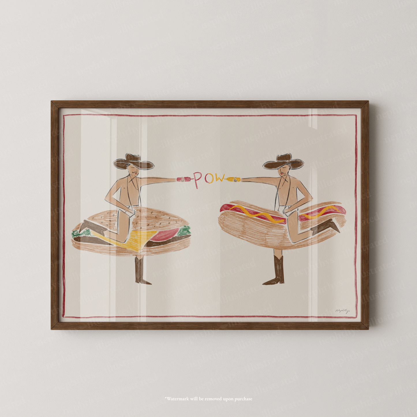 Fast Food Cowboys Print