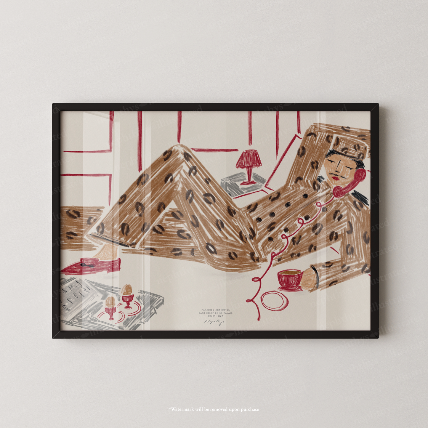 Late Checkout Leopard Bellboy