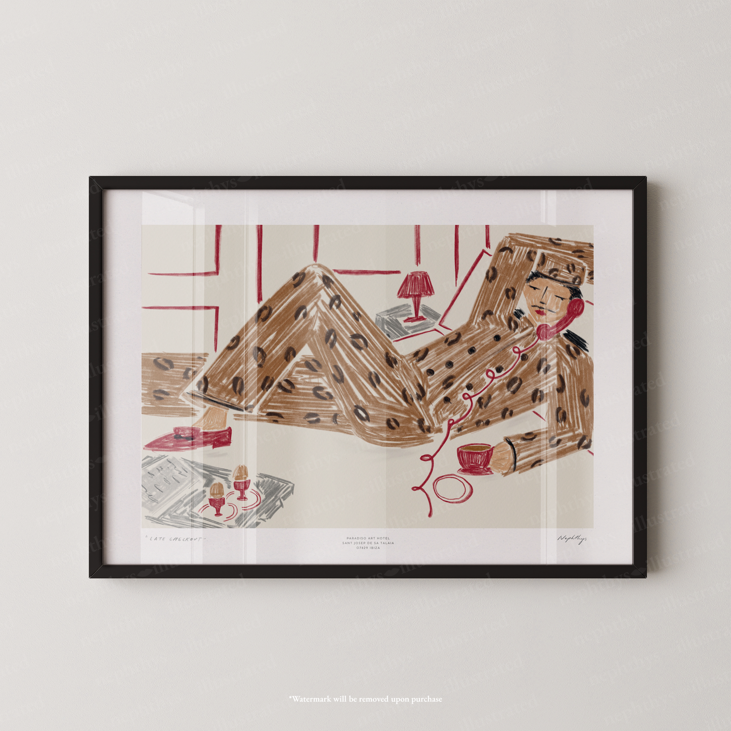Late Checkout Leopard Bellboy