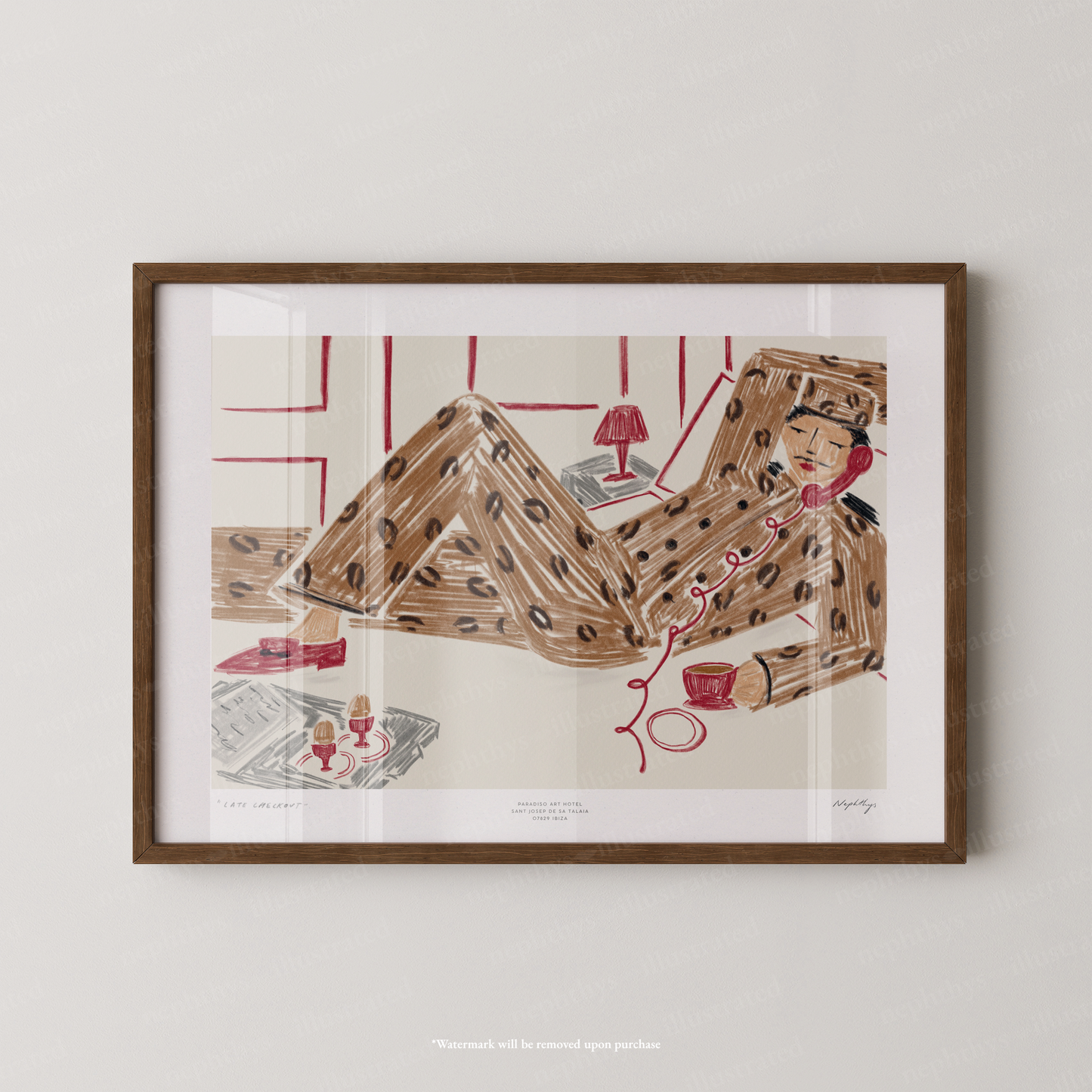 Late Checkout Leopard Bellboy