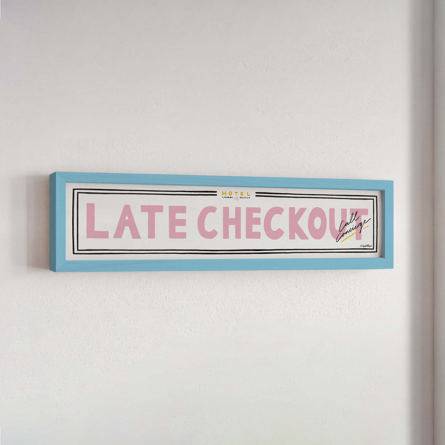 Late Checkout Panoramic Framed Print