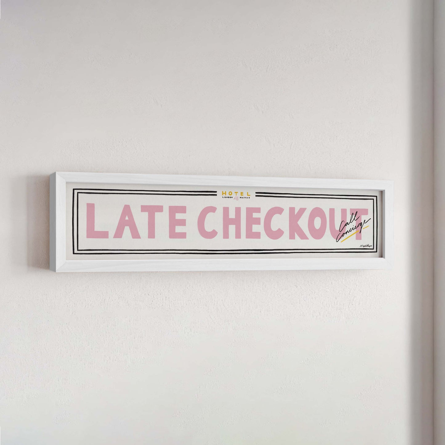 Late Checkout Panoramic Framed Print