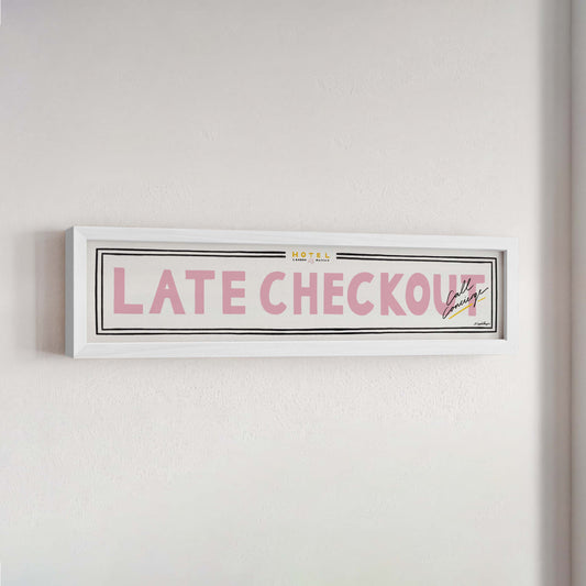 Late Checkout Panoramic Framed Print