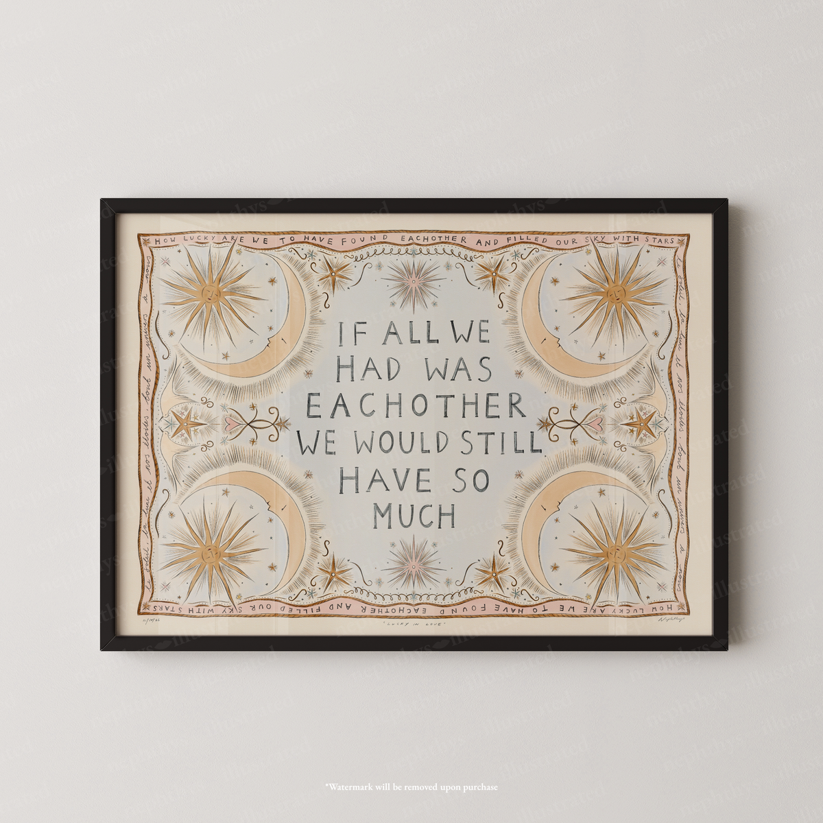 Lucky in Love Print