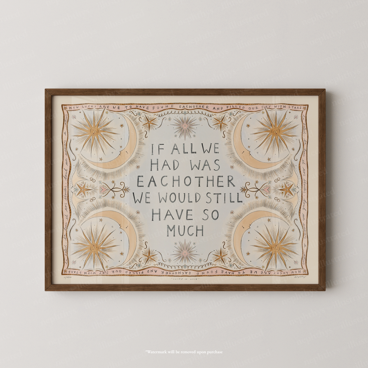 Lucky in Love Print