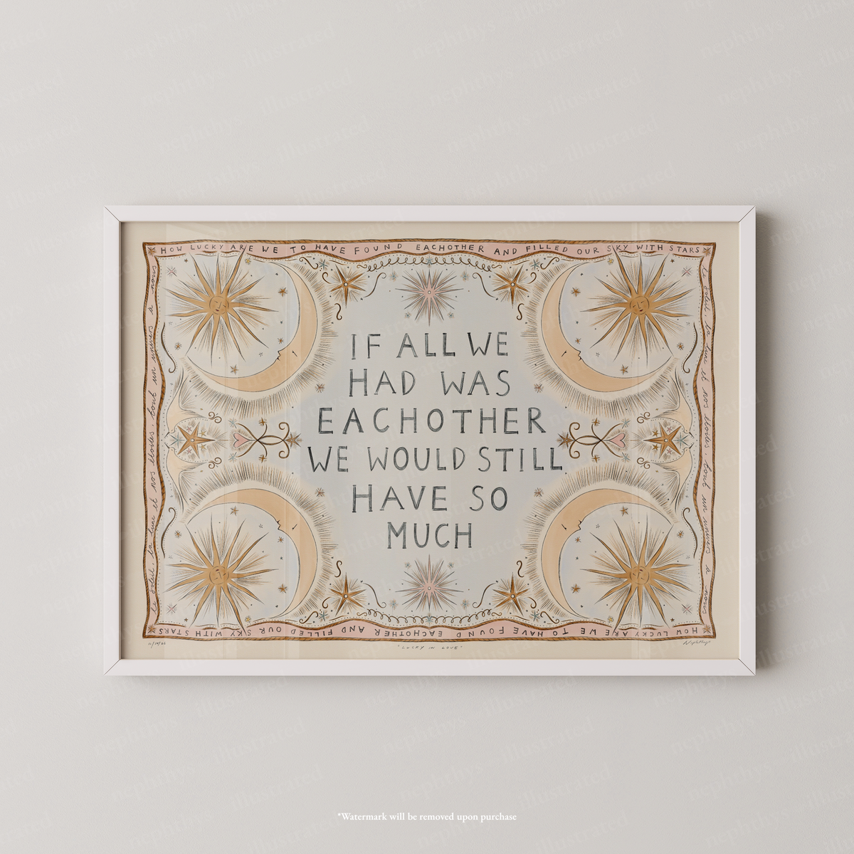 Lucky in Love Print
