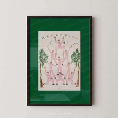 Margarita Señorita Print - Green