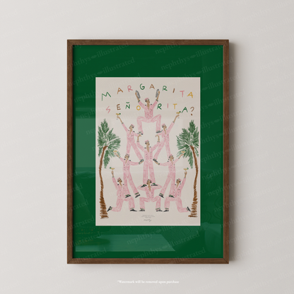 Margarita Señorita Print - Green