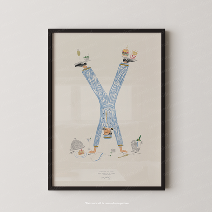 Room Service Hotel Print