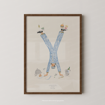 Room Service Hotel Print