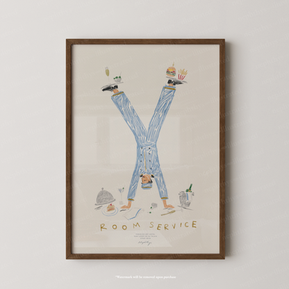 Room Service Hotel Print