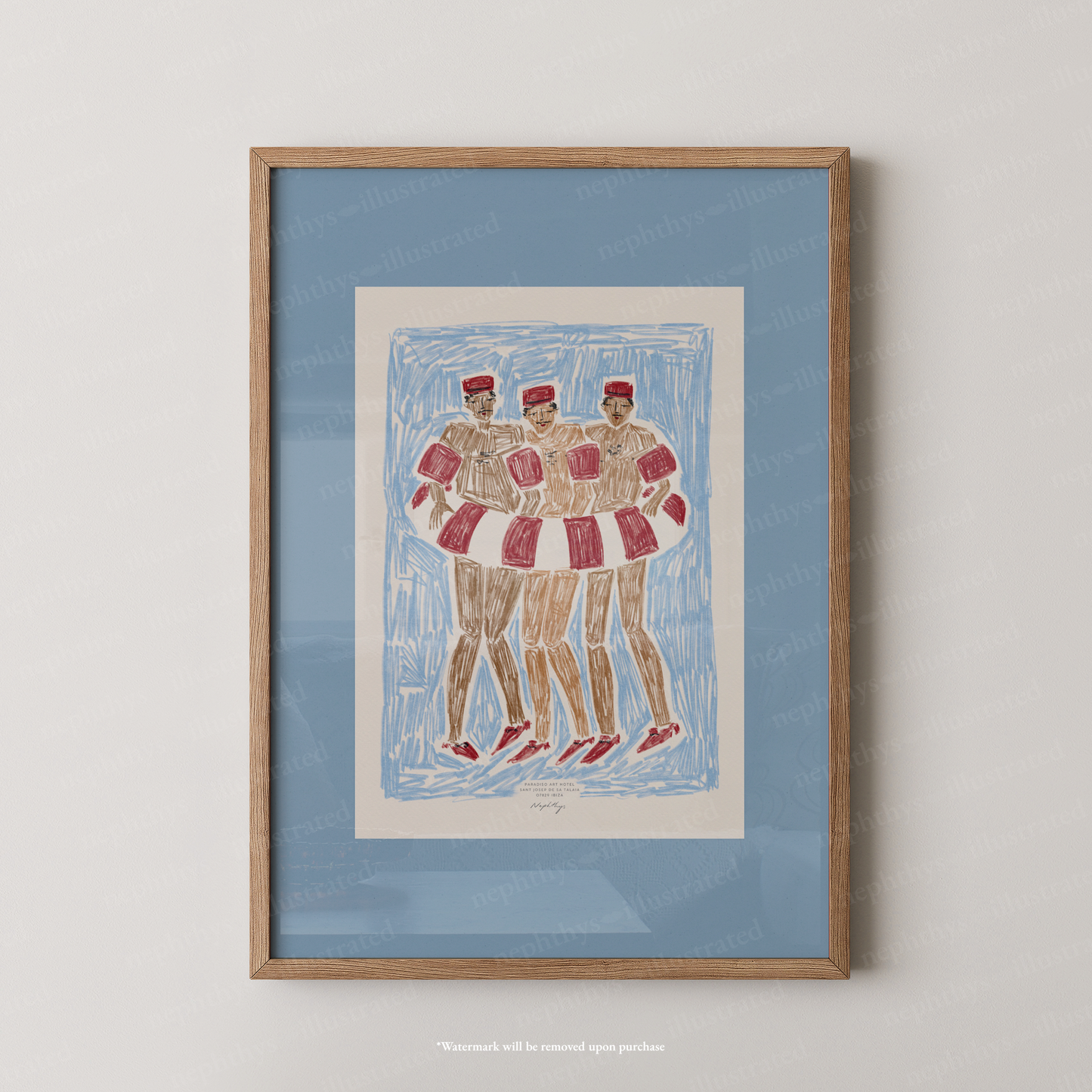 Pool Boys Print - Blue