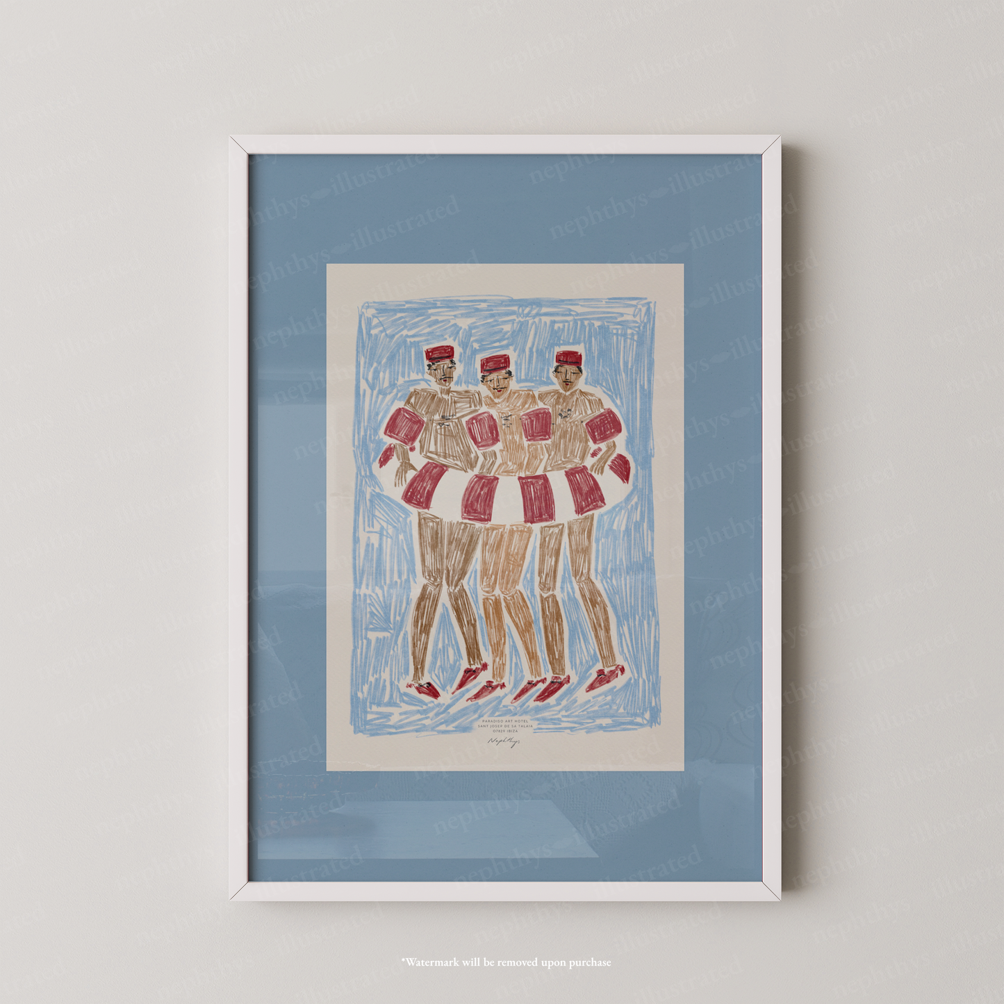 Pool Boys Print - Blue