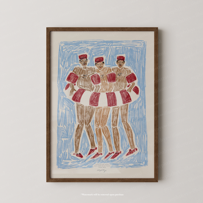 Pool Boys Print