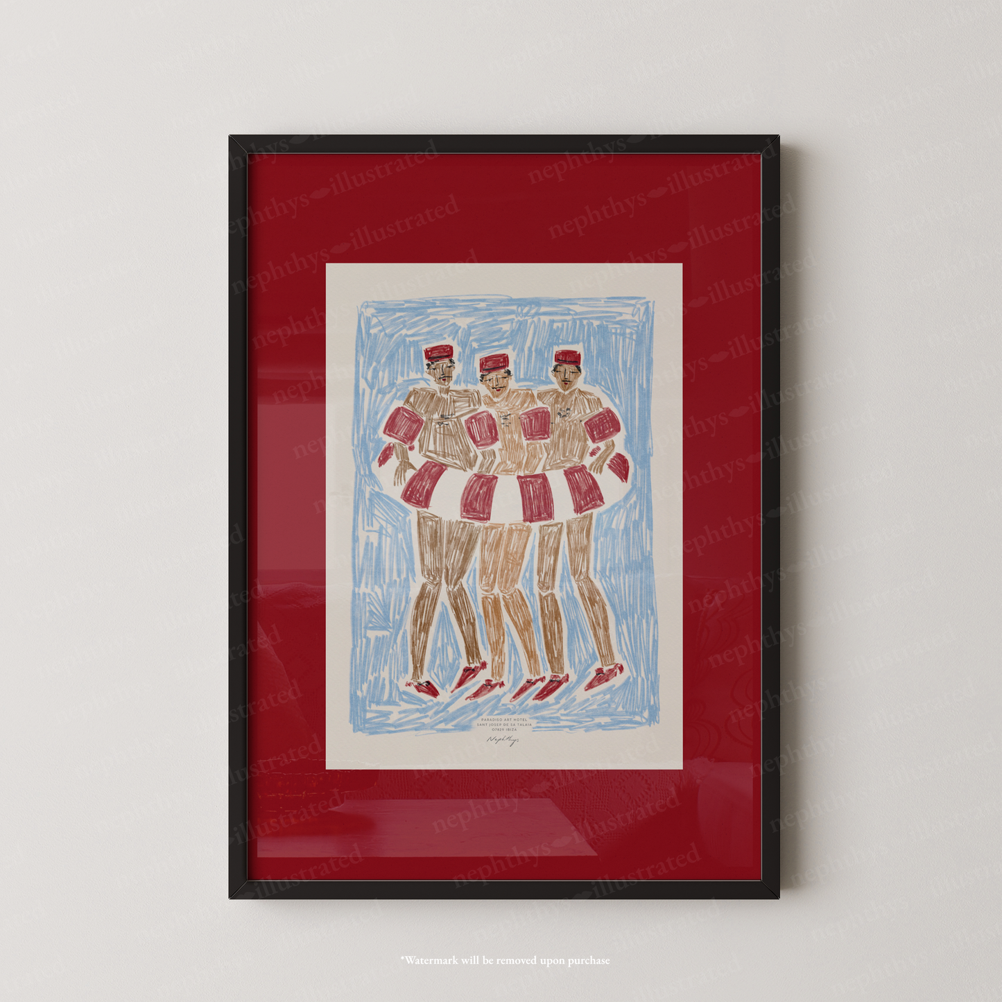 Pool Boys Print - Red