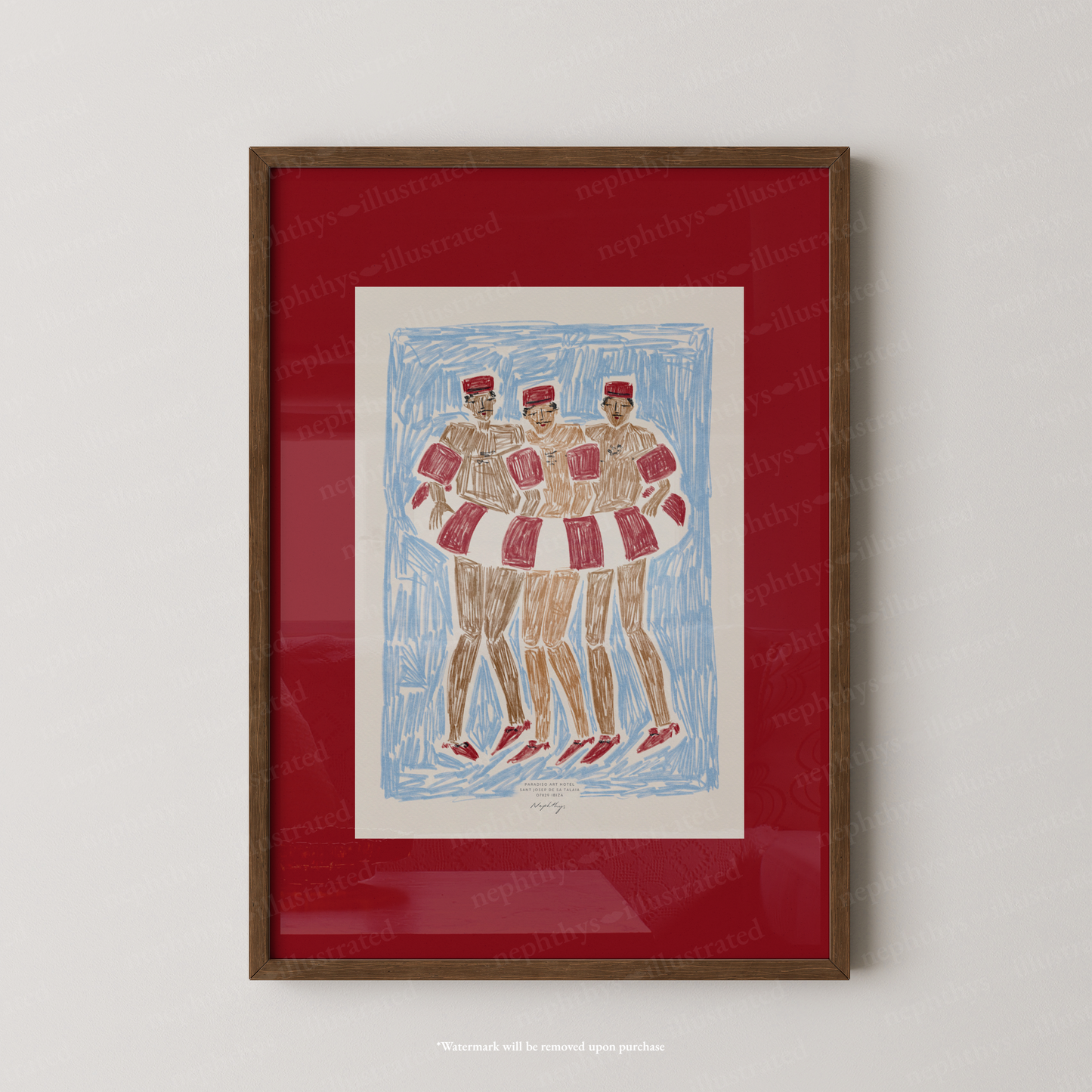 Pool Boys Print - Red