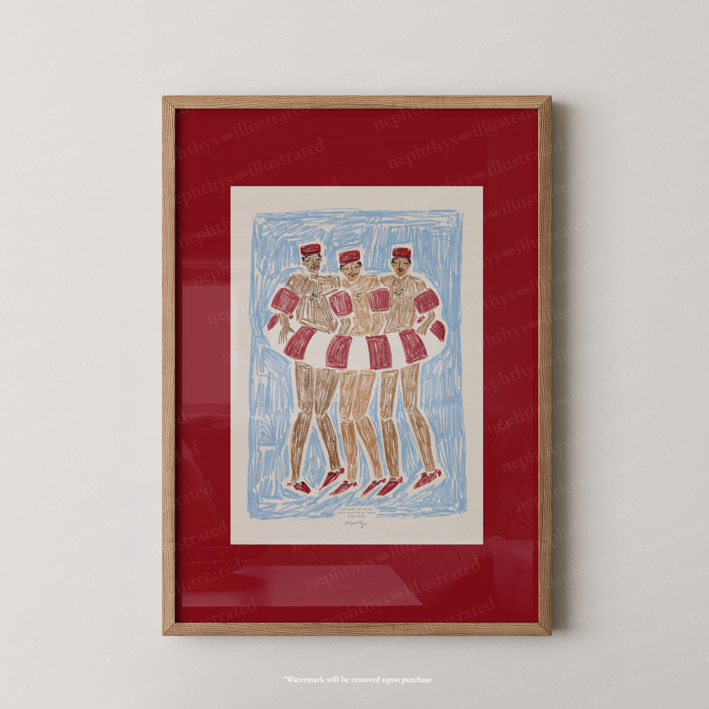 Pool Boys Print - Red