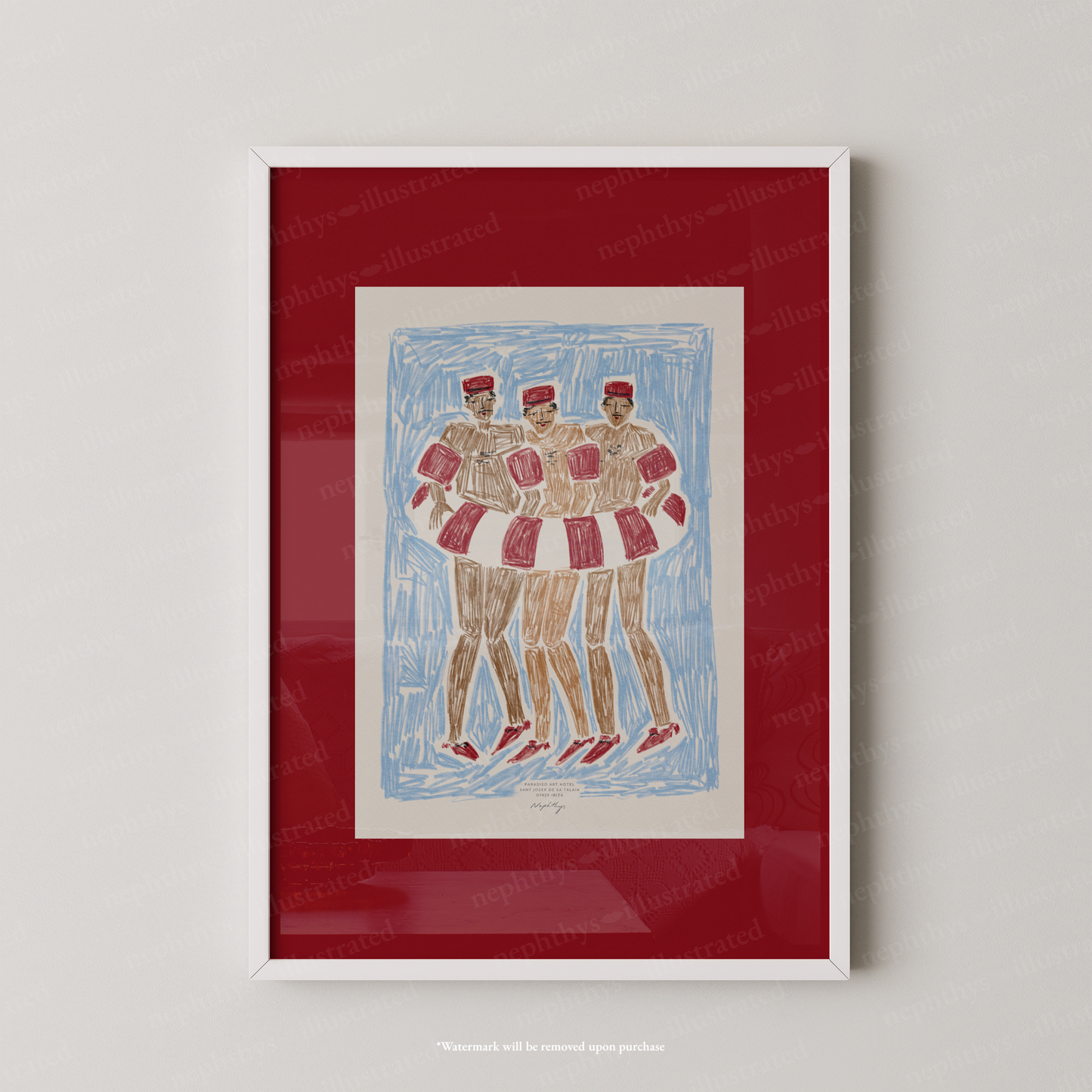 Pool Boys Print - Red