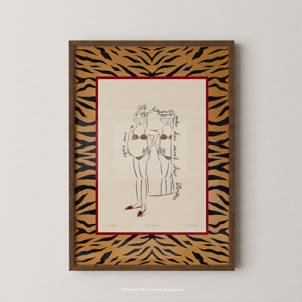 The Tigeress Print