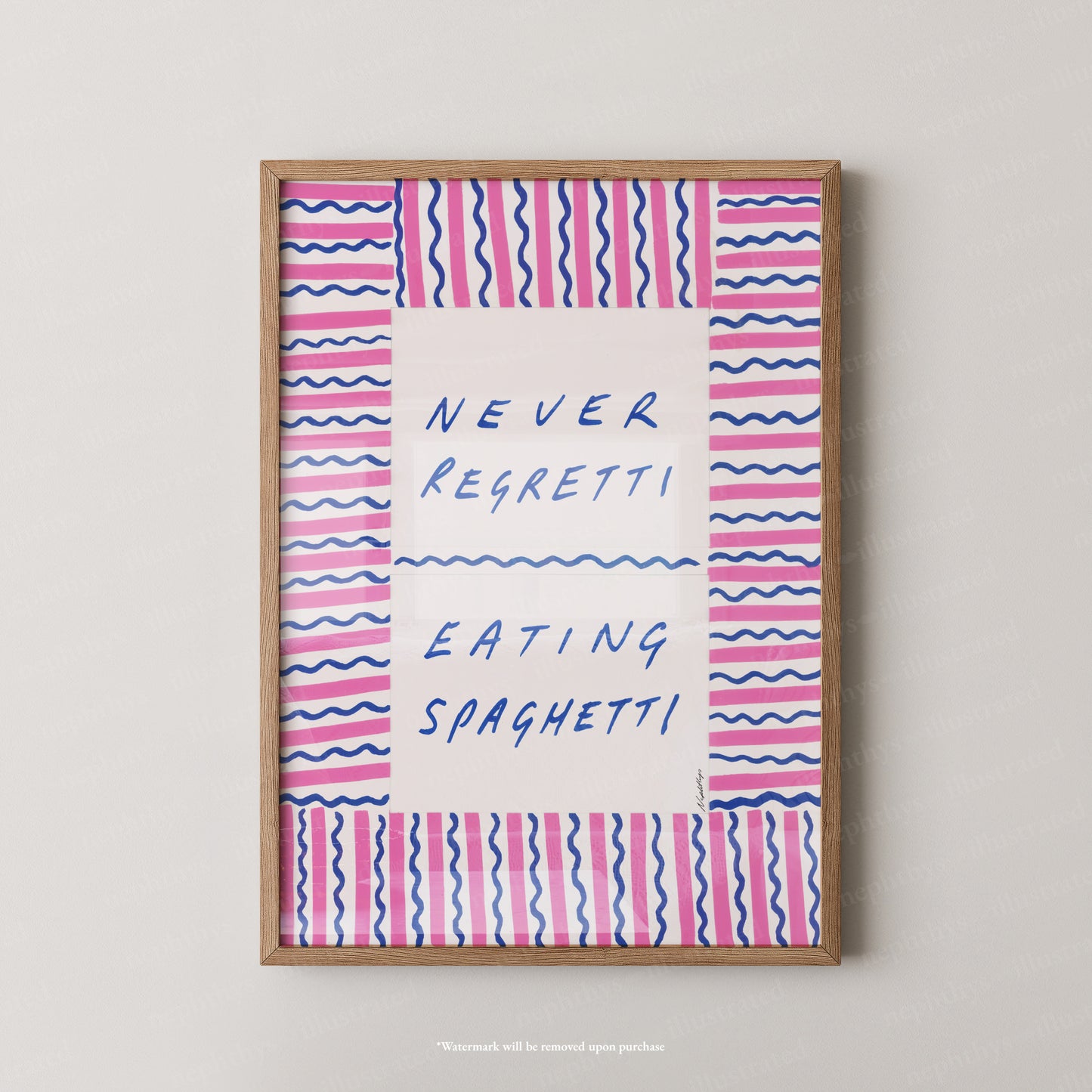 Never regret eating spaghetti