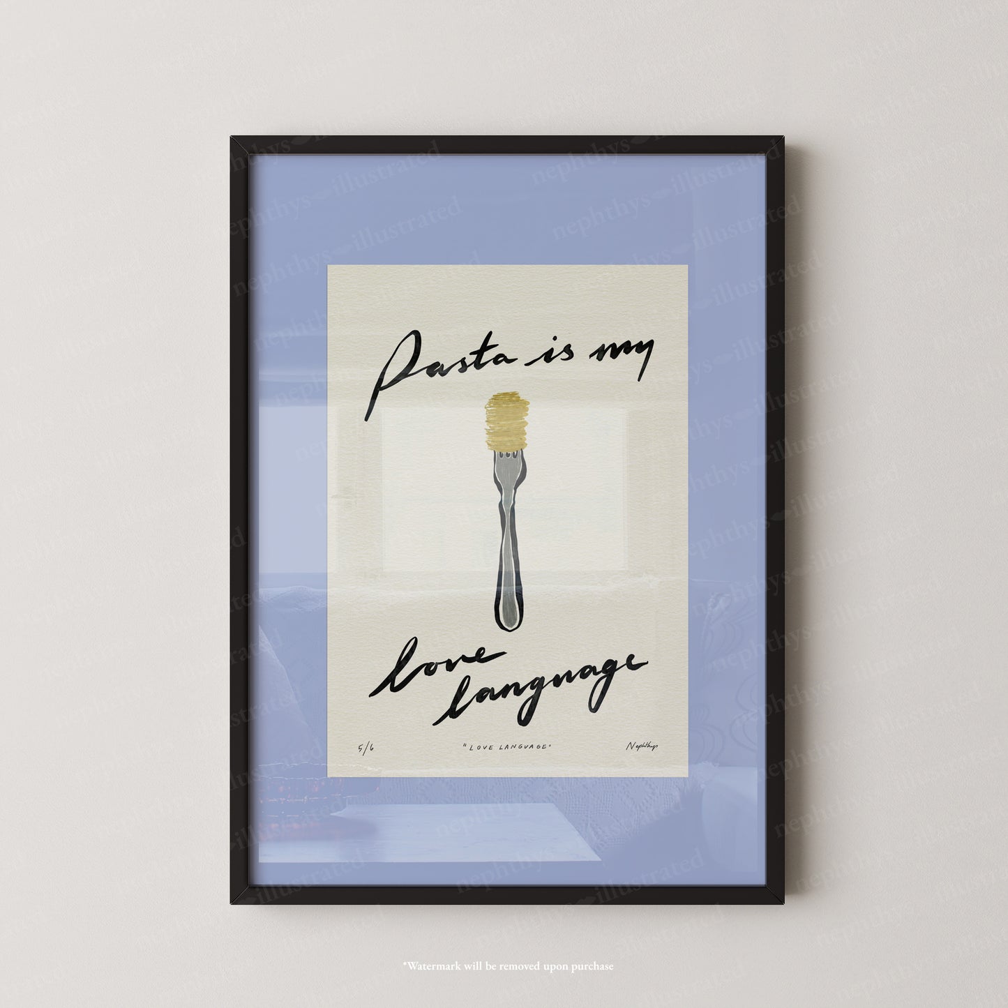 Pasta Is My Love Language Print