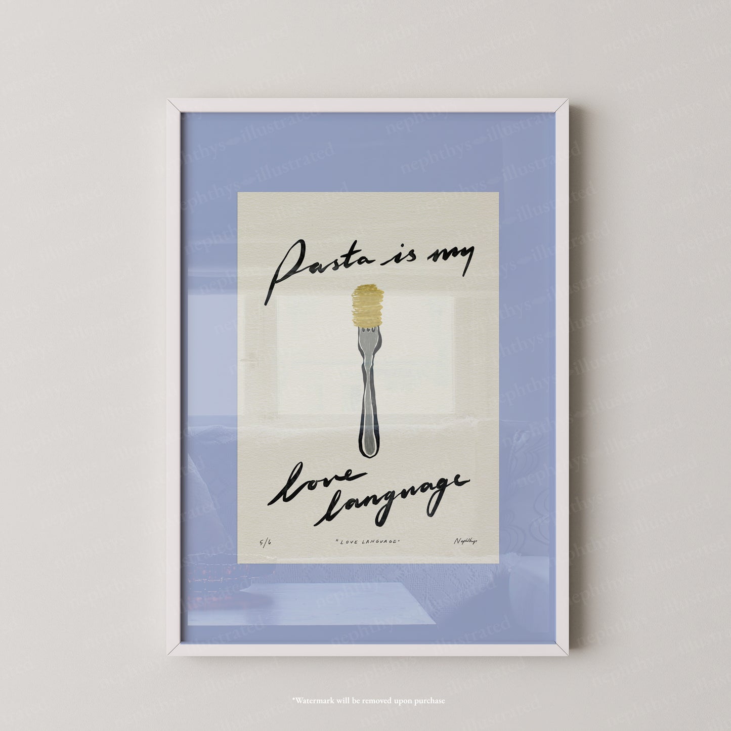 Pasta Is My Love Language Print