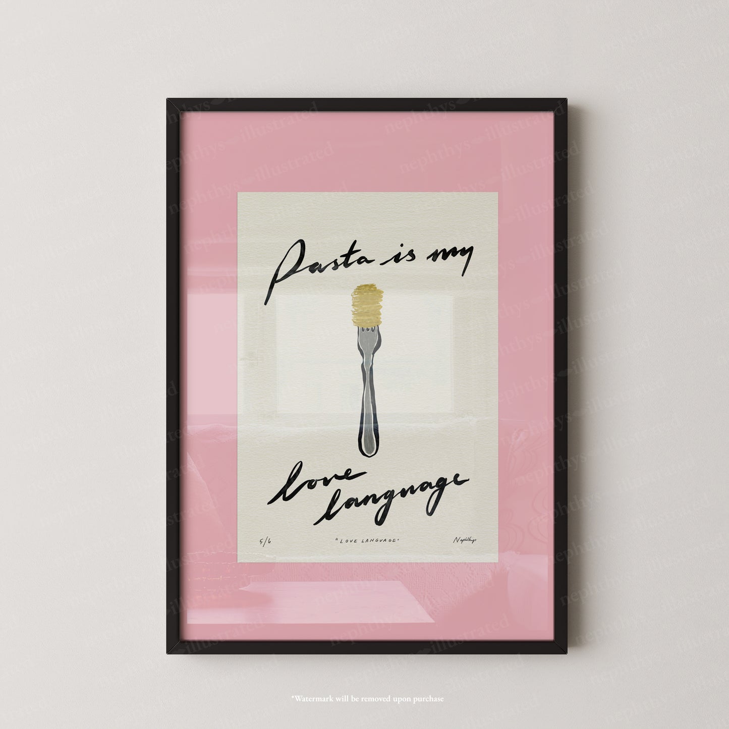 Pasta Is My Love Language Print