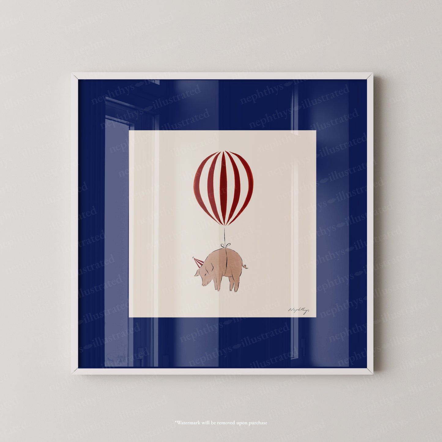 Pig Balloon Personalised