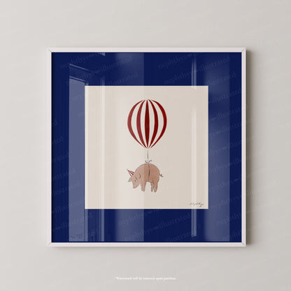 Pig Balloon Personalised